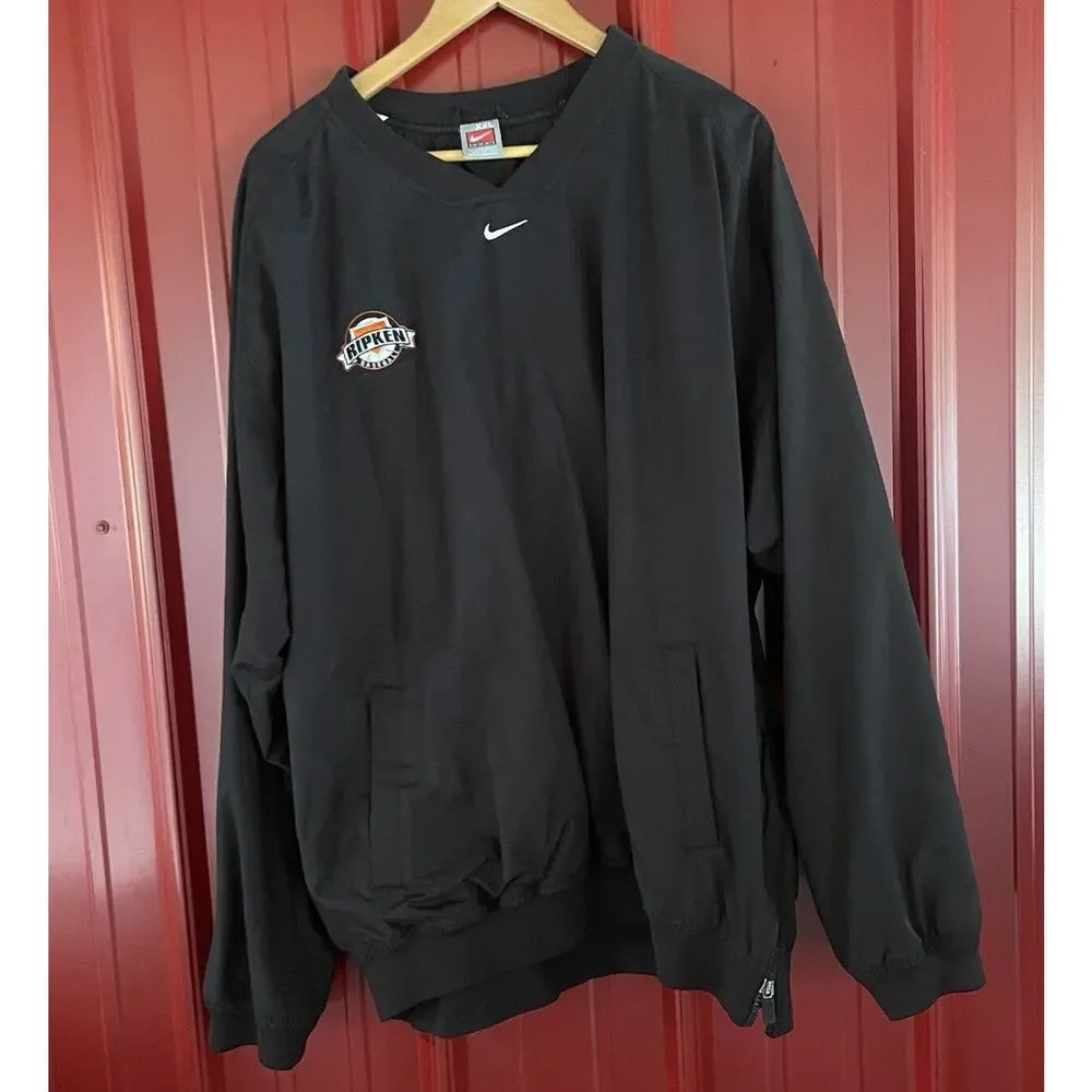Nike Jacket‎ Ripken Baseball Camp Pullover Athletic Fit Baltimore Orioles XXL
